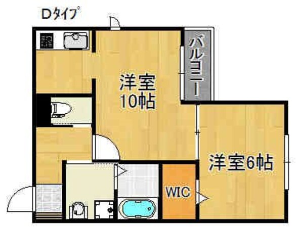 住ノ江駅 徒歩4分 2階の物件間取画像